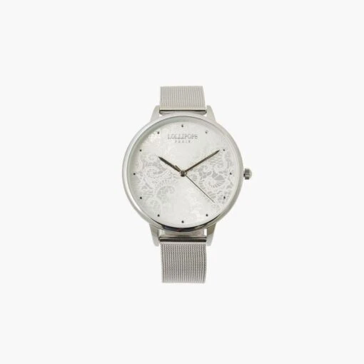 Montre Argentée Cadran Dentelle | Montres Lollipops Femme -Vêtements Femme Soldes montre argentc3a9e cadran dentelle montres lollipops femme 1