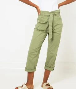 Pantacourt Carotte Ceinture Femme Kaki Clair | Shorts, Pantacourts Camaieu Femme -Vêtements Femme Soldes pantacourt carotte ceinture femme kaki clair shorts pantacourts camaieu femme 6