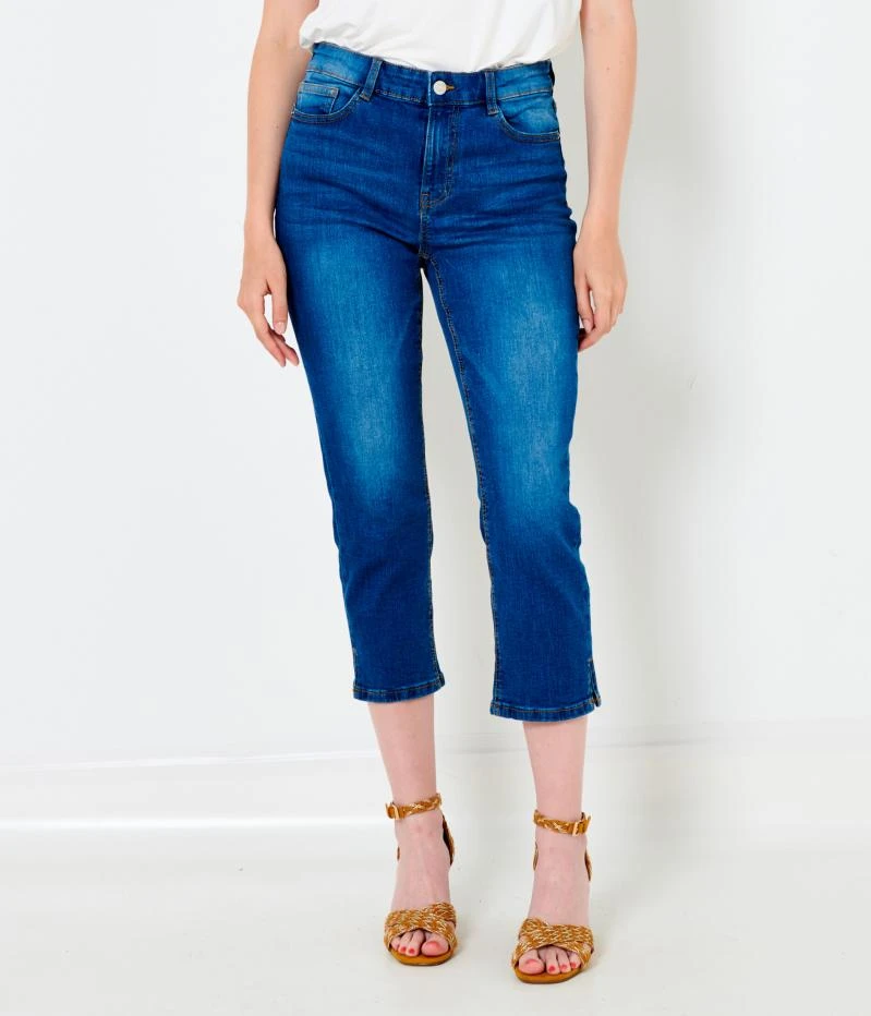 Pantacourt En Jean Femme Coton Bio Waterless Stone Used | Jeans Camaieu Femme 4 Pantacourt En Jean Femme Coton Bio Waterless Stone Used | Jeans Camaieu Femme – Image 2