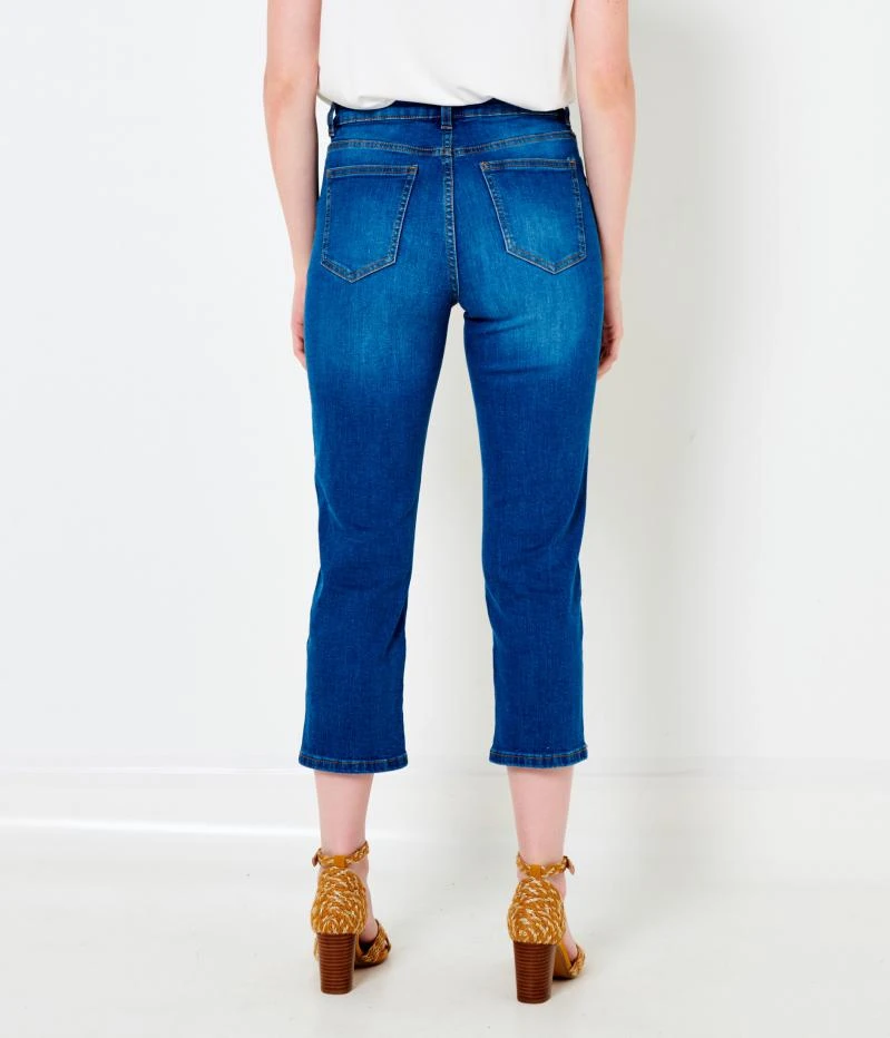 Pantacourt En Jean Femme Coton Bio Waterless Stone Used | Jeans Camaieu Femme 5 Pantacourt En Jean Femme Coton Bio Waterless Stone Used | Jeans Camaieu Femme – Image 3