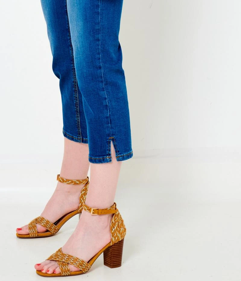 Pantacourt En Jean Femme Coton Bio Waterless Stone Used | Jeans Camaieu Femme 7 Pantacourt En Jean Femme Coton Bio Waterless Stone Used | Jeans Camaieu Femme – Image 5