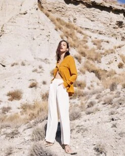 Vêtements Femme Soldes -Vêtements Femme Soldes pantalon carl ecru pantalons grace mila femme 2