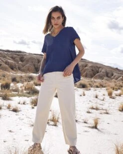 Pantalon Cedric Ecru | Pantalons Grace & Mila Femme -Vêtements Femme Soldes pantalon cedric ecru pantalons grace mila femme 3