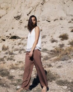 Pantalon Celyan Taupe | Pantalons Grace & Mila Femme