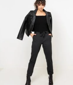 Pantalon Cigarette Femme Anthracite Gris Anthracite Foncé Chiné | Pantalons Camaieu Femme -Vêtements Femme Soldes pantalon cigarette femme anthracite gris anthracite foncc3a9 chinc3a9 pantalons camaieu femme 6