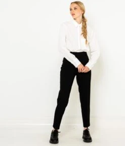 Pantalon Cigarette Femme Noir | Pantalons Camaieu Femme -Vêtements Femme Soldes pantalon cigarette femme noir pantalons camaieu femme 4