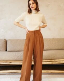 Pantalon Daumesnil Camel | Pantalons Grace & Mila Femme 8 Pantalon Daumesnil Camel | Pantalons Grace & Mila Femme -Vêtements Femme Soldes pantalon daumesnil camel pantalons grace mila femme 2