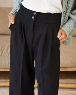 Pantalon Daumesnil Noir | Pantalons Grace & Mila Femme 11 Pantalon Daumesnil Noir | Pantalons Grace & Mila Femme -Vêtements Femme Soldes pantalon daumesnil noir pantalons grace mila femme 4