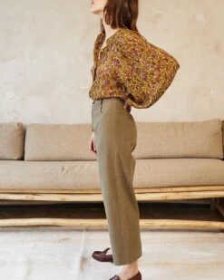 Pantalon David Kaki | Pantalons Grace & Mila Femme -Vêtements Femme Soldes pantalon david kaki pantalons grace mila femme 2