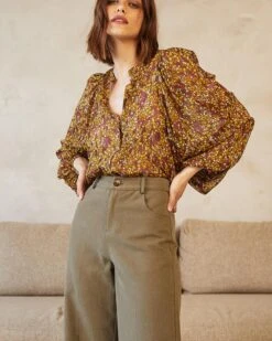 Pantalon David Kaki | Pantalons Grace & Mila Femme -Vêtements Femme Soldes pantalon david kaki pantalons grace mila femme 3