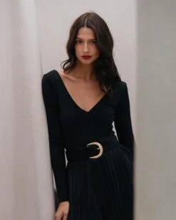 Pantalon Donovan Noir | Pantalons Grace & Mila Femme -Vêtements Femme Soldes pantalon donovan noir pantalons grace mila femme 4