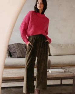 Pantalon Dorian Kaki | Pantalons Grace & Mila Femme -Vêtements Femme Soldes pantalon dorian kaki pantalons grace mila femme 3