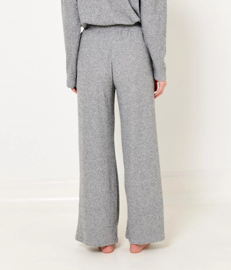 Pantalon En Maille Côtelé Femme Gris Clair Chine | Pantalons Camaieu Femme 5 Pantalon En Maille Côtelé Femme Gris Clair Chine | Pantalons Camaieu Femme – Image 3