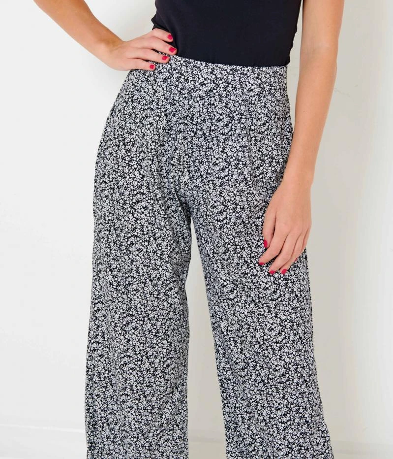 Pantalon Large Élastique Fleuri Femme Liberty Nb | Pantalons Camaieu Femme 3 Pantalon Large Élastique Fleuri Femme Liberty Nb | Pantalons Camaieu Femme