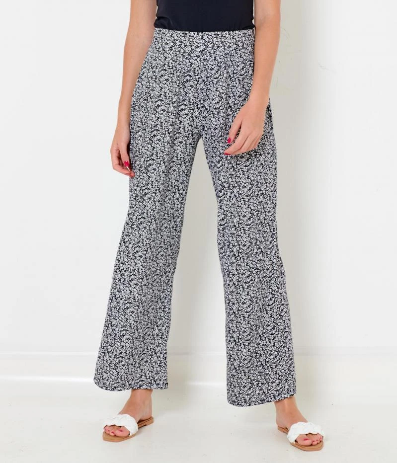 Pantalon Large Élastique Fleuri Femme Liberty Nb | Pantalons Camaieu Femme 4 Pantalon Large Élastique Fleuri Femme Liberty Nb | Pantalons Camaieu Femme – Image 2