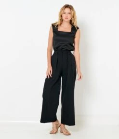 Pantalon Large Lyocell Femme Noir | Pantalons Camaieu Femme 12 Pantalon Large Lyocell Femme Noir | Pantalons Camaieu Femme -Vêtements Femme Soldes pantalon large lyocell femme noir pantalons camaieu femme 4