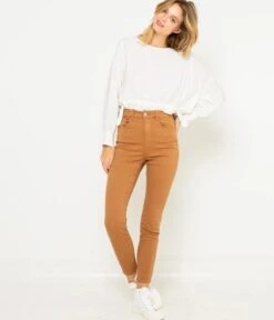 Pantalon Skinny Femme Waterless Process Brown Sugar | Pantalons Camaieu Femme -Vêtements Femme Soldes pantalon skinny femme waterless process brown sugar pantalons camaieu femme 6