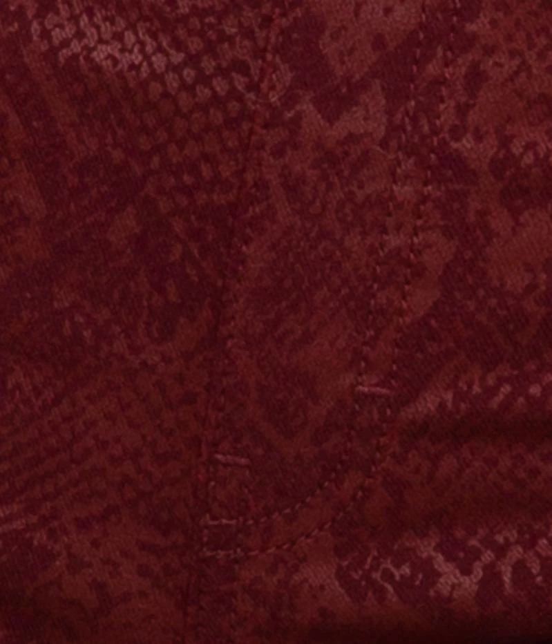 Pantalon Tregging Effet Python Femme Serpent Bordeaux | Pantalons Camaieu Femme 7 Pantalon Tregging Effet Python Femme Serpent Bordeaux | Pantalons Camaieu Femme – Image 5