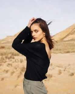 Pull Cabaret Noir | Pulls & Cardigans Grace & Mila Femme -Vêtements Femme Soldes pull cabaret noir pulls cardigans grace mila femme 3