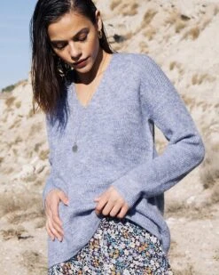 Pull Calvin Bleu | Pulls & Cardigans Grace & Mila Femme