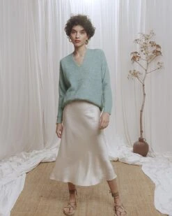 Pull Calvin Vert | Pulls & Cardigans Grace & Mila Femme