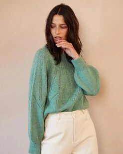 Pull Dahlia Vert | Pulls & Cardigans Grace & Mila Femme