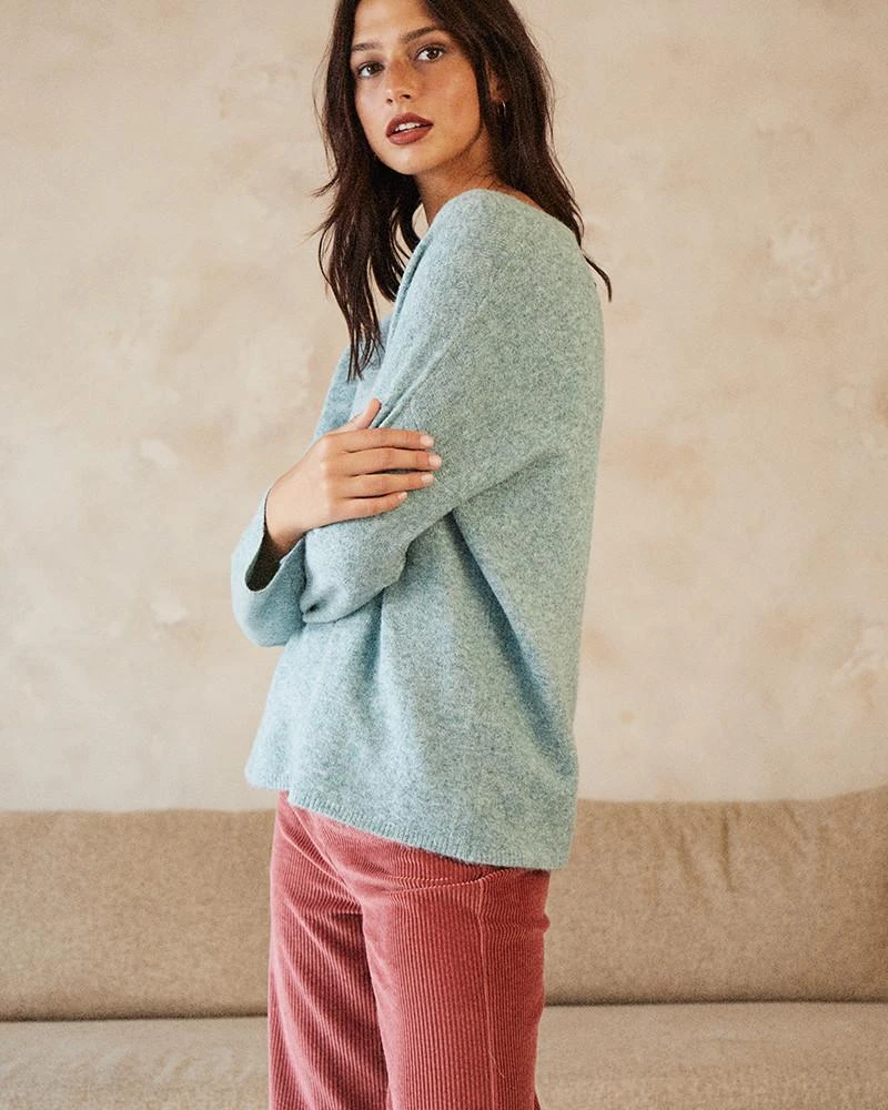 Pull Daisy Vert | Pulls & Cardigans Grace & Mila Femme 3 Pull Daisy Vert | Pulls & Cardigans Grace & Mila Femme