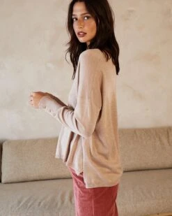 Pull Dakota Taupe | Pulls & Cardigans Grace & Mila Femme -Vêtements Femme Soldes pull dakota taupe pulls cardigans grace mila femme 2