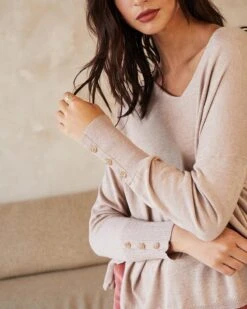 Pull Dakota Taupe | Pulls & Cardigans Grace & Mila Femme -Vêtements Femme Soldes pull dakota taupe pulls cardigans grace mila femme 3