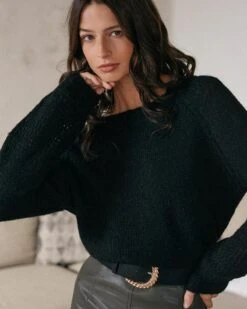 Pull Dallas Noir | Pulls & Cardigans Grace & Mila Femme -Vêtements Femme Soldes pull dallas noir pulls cardigans grace mila femme 3