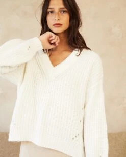 Pull Daman Ecru | Pulls & Cardigans Grace & Mila Femme
