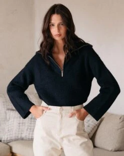 Pull Djakarta Marine | Pulls & Cardigans Grace & Mila Femme 11 Pull Djakarta Marine | Pulls & Cardigans Grace & Mila Femme -Vêtements Femme Soldes pull djakarta marine pulls cardigans grace mila femme 4