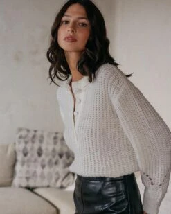 Pull Dominique Ecru | Pulls & Cardigans Grace & Mila Femme -Vêtements Femme Soldes pull dominique ecru pulls cardigans grace mila femme 2