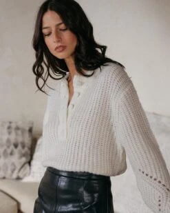 Pull Dominique Ecru | Pulls & Cardigans Grace & Mila Femme -Vêtements Femme Soldes pull dominique ecru pulls cardigans grace mila femme 4