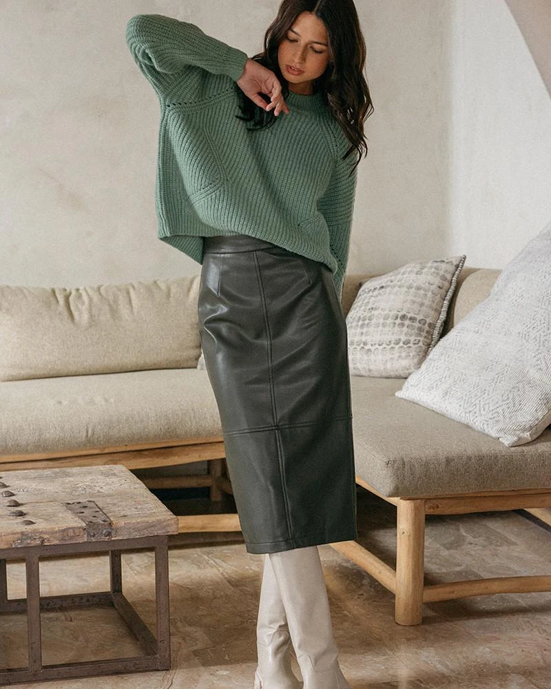 Pull Doudou Vert | Pulls & Cardigans Grace & Mila Femme 3 Pull Doudou Vert | Pulls & Cardigans Grace & Mila Femme