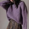 Pull Doudou Violet | Pulls & Cardigans Grace & Mila Femme -Vêtements Femme Soldes pull doudou violet pulls cardigans grace mila femme 1