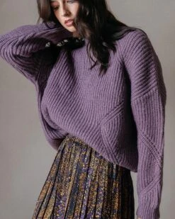 Pull Doudou Violet | Pulls & Cardigans Grace & Mila Femme