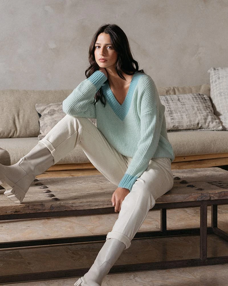 Pull Dylan Vert | Pulls & Cardigans Grace & Mila Femme 4 Pull Dylan Vert | Pulls & Cardigans Grace & Mila Femme – Image 2