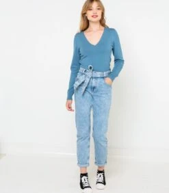 Pull Femme Col V Viscose Responsable Bluestone | Pull, Gilets Camaieu Femme -Vêtements Femme Soldes pull femme col v viscose responsable bluestone pull gilets camaieu femme 4