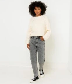 Pull Grosse Maille Femme Coton Bio Pastel Parchment | Pull, Gilets Camaieu Femme -Vêtements Femme Soldes pull grosse maille femme coton bio pastel parchment pull gilets camaieu femme 6