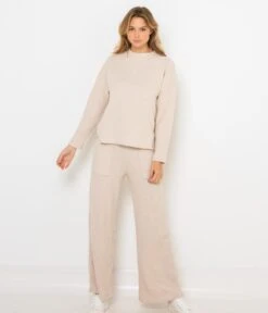 Pull Homewear Femme Beige Clair Chine | Homewear Camaieu Femme -Vêtements Femme Soldes pull homewear femme beige clair chine homewear camaieu femme 4