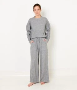 Pull Homewear Femme Gris Clair Chine | Homewear Camaieu Femme -Vêtements Femme Soldes pull homewear femme gris clair chine homewear camaieu femme 4