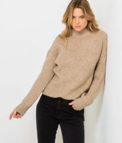 Pull Jeu De Torsades Femme Smoke Gray | Pull, Gilets Camaieu Femme