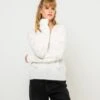 Pull Laineux Femme Maille Ajourée Marshmallow | Pull, Gilets Camaieu Femme
