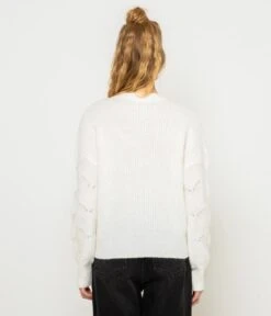 Pull Laineux Femme Maille Ajourée Marshmallow | Pull, Gilets Camaieu Femme -Vêtements Femme Soldes pull laineux femme maille ajourc3a9e marshmallow pull gilets camaieu femme 3