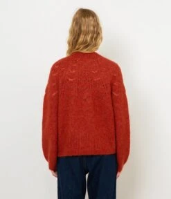 Pull Tricot Fantaisie Femme Tandoori Spice | Pull, Gilets Camaieu Femme -Vêtements Femme Soldes pull tricot fantaisie femme tandoori spice pull gilets camaieu femme 3