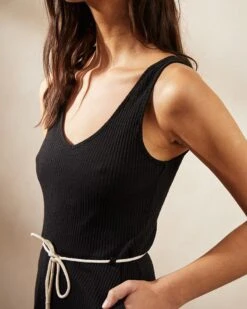 Robe Atlantique Noir | Robes Grace & Mila Femme -Vêtements Femme Soldes robe atlantique noir robes grace mila femme 3