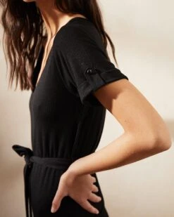 Robe Avenue Noir | Robes Grace & Mila Femme -Vêtements Femme Soldes robe avenue noir robes grace mila femme 3