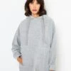 Robe Capuche Velours Côtelé Gris Clair Chine | Robes, Combinaisons Camaieu Femme -Vêtements Femme Soldes robe capuche velours cc3b4telc3a9 gris clair chine robes combinaisons camaieu femme 1
