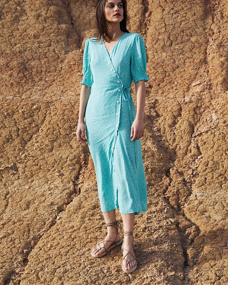 Robe Carmen Vert | Robes Grace & Mila Femme 3 Robe Carmen Vert | Robes Grace & Mila Femme